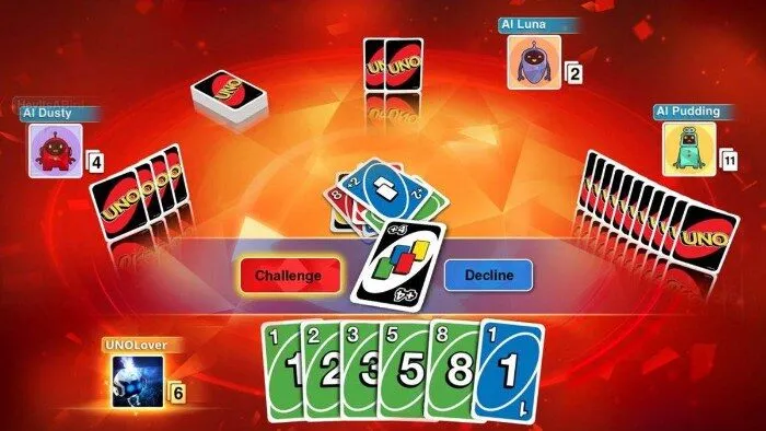 Luật bổ sung trong game bài Uno